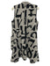 Chalet et Ceci Size S Taupe Gray & Black Polyester Blend Abstract Text Jacket Taupe Gray & Black / S