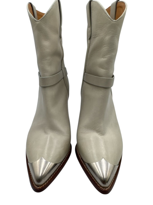 Isabel Marant Shoe Size 39 Seaform Green Blue Leather Upper Western Boots Seaform Green Blue / 39