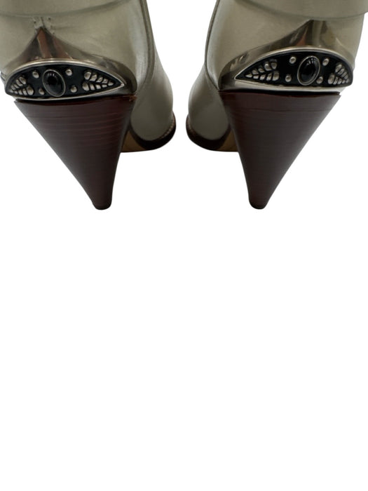 Isabel Marant Shoe Size 39 Seaform Green Blue Leather Upper Western Boots Seaform Green Blue / 39