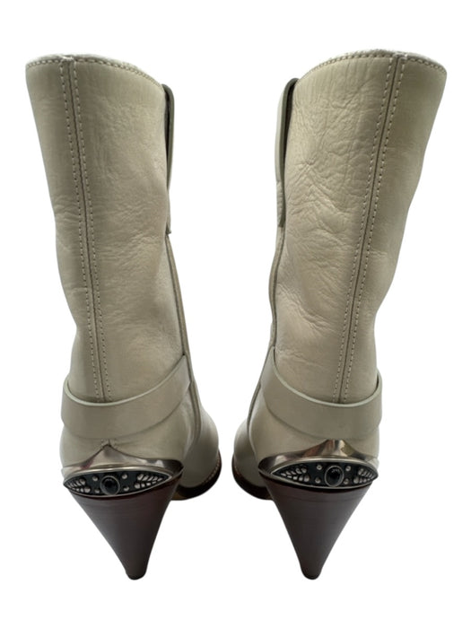 Isabel Marant Shoe Size 39 Seaform Green Blue Leather Upper Western Boots Seaform Green Blue / 39