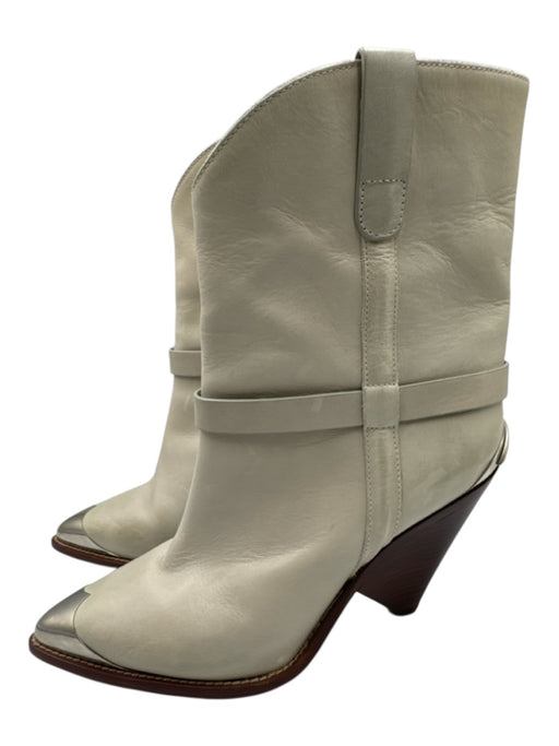 Isabel Marant Shoe Size 39 Seaform Green Blue Leather Upper Western Boots Seaform Green Blue / 39