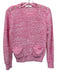 Frame Size Est S Pink No Fabric Tag Tweed Button Detail Crewneck Sweater Pink / Est S