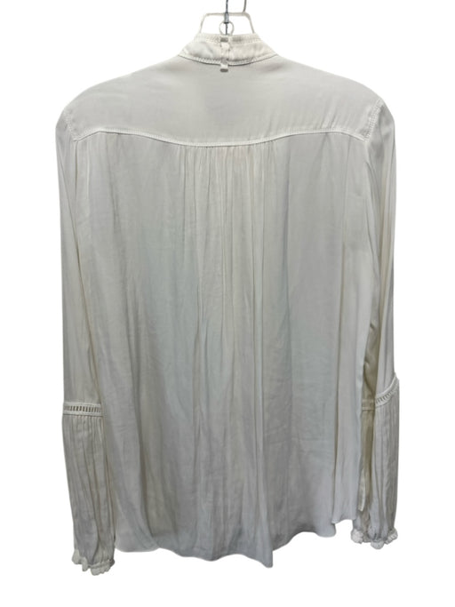 Beate Heymann Size Est S Off White No Fabric Tag Long Sleeve Button Front Top Off White / Est S