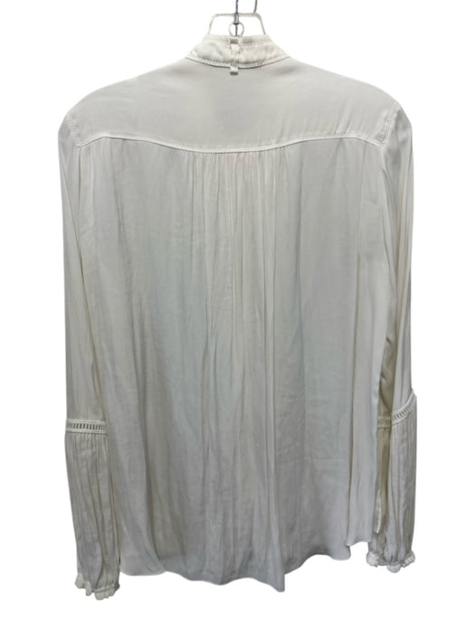 Beate Heymann Size Est S Off White No Fabric Tag Long Sleeve Button Front Top Off White / Est S
