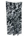 Patrizia Pepe Size Est S Black & White No Fabric Tag Lined Elastic Waist Skirt Black & White / Est S