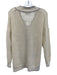 Frame Size S Cream & Black Cotton Blend Crochet Button Front Cardigan Cream & Black / S