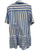 Simkhai Size M Blue & White Cotton Stripe Short Sleeve Mini Dress Blue & White / M
