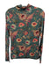 Ulla Johnson Size S Green, Pink, Multi Floral Turtleneck Long Sleeve Top Green, Pink, Multi / S