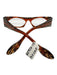 Theo Orange & Brown Acetate Tortoiseshell Rectangle Glasses Orange & Brown