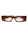 Theo Orange & Brown Acetate Tortoiseshell Rectangle Glasses Orange & Brown