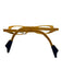 Theo Belgium Yellow & Blue Acetate Colorblock Rectangle Glasses Yellow & Blue