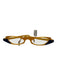 Theo Belgium Yellow & Blue Acetate Colorblock Rectangle Glasses Yellow & Blue