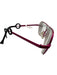 Theo Belgium Pink Metal Colorblock Aviator Glasses Pink