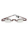 Theo Belgium Red & Black Metal micro Colorblock Square Glasses Red & Black