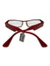Theo Belgium Red Acetate Rectangle Glasses Red