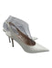 Jimmy Choo Shoe Size 39 White Leather Croc Embossed Slingback Pointed Toe Pumps White / 39
