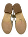 Cervone Shoe Size 38 Gold Leather Crinkle Metallic Detail Low Heel Sandals Gold / 38