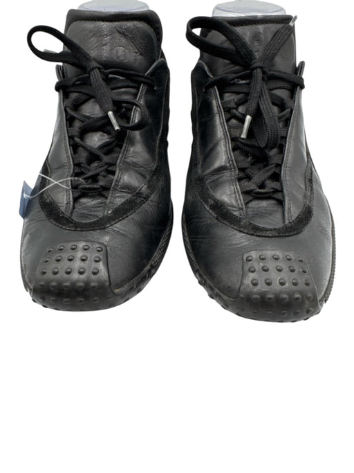 Dior Shoe Size 38 Black Leather Lace Up Detail Low Sneakers Black / 38