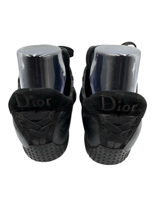 Dior Shoe Size 38 Black Leather Lace Up Detail Low Sneakers Black / 38