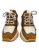 Clergerie Shoe Size 39 Brown, White, Beige Leather Synthetic embossed Sneakers Brown, White, Beige / 39