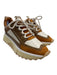 Clergerie Shoe Size 39 Brown, White, Beige Leather Synthetic embossed Sneakers Brown, White, Beige / 39