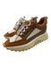 Clergerie Shoe Size 39 Brown, White, Beige Leather Synthetic embossed Sneakers Brown, White, Beige / 39