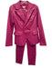 Milly Size 4 / 27 Hot pink PU Leather Tapered Double Breasted Blazer Pant Set Hot pink / 4 / 27