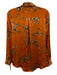 Equipment Femme Size XS Orange, Blue, Beige Silk Floral Long Sleeve Top Orange, Blue, Beige / XS