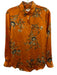 Equipment Femme Size XS Orange, Blue, Beige Silk Floral Long Sleeve Top Orange, Blue, Beige / XS