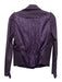 See By Chloe Size 4 Purple Cotton Blend Asymmetric Zip Zip Pockets Collar Jacket Purple / 4