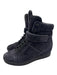 Prada Sport Shoe Size 39 Navy Blue Suede Velcro Lace Up High Top Wedge Sneakers Navy Blue / 39