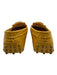 Tods Shoe Size 38 Yellow Leather silver tone hardware Croc Embossed Loafers Yellow / 38