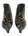 Pedro Garcia Shoe Size 39 Black, Brown, Cream Leather Upper Elastic Side Booties Black, Brown, Cream / 39
