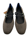 Rothy's Shoe Size 8.5 Black & Bronze Synthetic Knit Double Strap Buckle Flats Black & Bronze / 8.5
