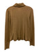 Vince Size M Tan Brown No Fabric Tag Long Sleeve Button Front Collar Knit Top Tan Brown / M