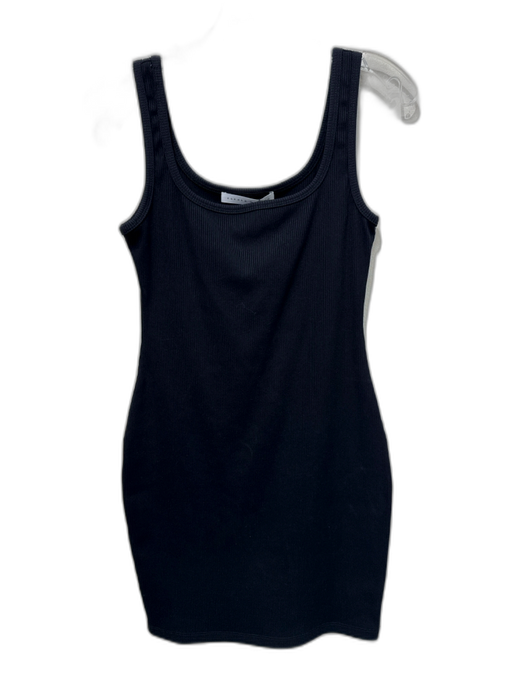 Susan Monaco Size XS Black Nylon Blend Ribbed Knit bodycon Square Neck Dress Black / XS