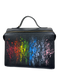Meira T Black & Rainbow Leather Splatter Top Handle Crossbody Bag Black & Rainbow / M