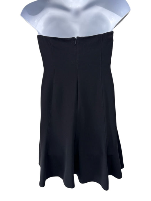 Cinq a Sept Size 14 Black Triacetate Blend built in corset Flounce Hem Dress Black / 14