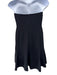 Cinq a Sept Size 14 Black Triacetate Blend built in corset Flounce Hem Dress Black / 14