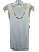 Zadig & Voltaire Size S White & Gold Modal foil accent Slinky Sleeveless Top White & Gold / S
