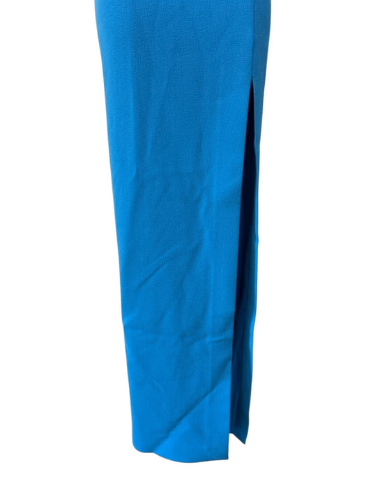 Rebecca Vallance Size 6 Blue Polyester Slit Strapless Sweetheart Neckline Gown Blue / 6