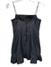 Saylor Size XS Black Polyester Shimmer Spaghetti Straps Back Zip Dress Black / XS