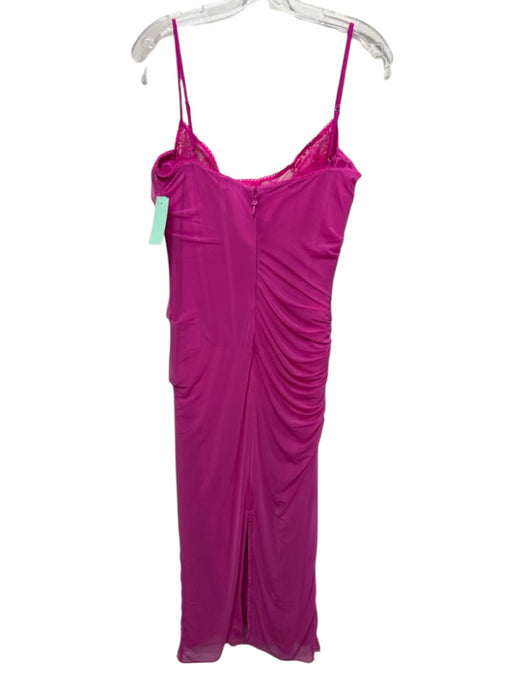 House of CB Size Medium Hot pink Polyamide Blend Spaghetti Strap Lace Trim Dress — Labels Resale Boutique
