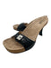 Balenciaga Shoe Size 40 Black Leather Silver Buckle Heel Mule Sandals Black / 40