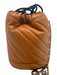 Gucci Chestnut Brown Leather Gold hardware Chain Bucket Dustbag Inc. Bag Chestnut Brown / Small