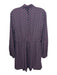 Derek Lam 10 Crosby Size 6 Black, Purple, Pink Polyester High Neck Dress Black, Purple, Pink / 6