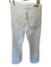 AG Size 30R White Cotton Denim Boot Cut Raw Hem Jeans White / 30R