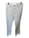 AG Size 30R White Cotton Denim Boot Cut Raw Hem Jeans White / 30R