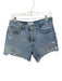 Agolde Size 29 Light Wash Cotton Denim Raw Hem High Waist Cut Off Shorts Light Wash / 29