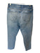 Frame Size 28 Light Wash Cotton Mid Rise Straight Leg Raw Hem Jeans Light Wash / 28